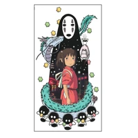 faceless male spirited away tattoo sticker waterproof lasting white dragon small flower arm soup house small arm clavicle girl