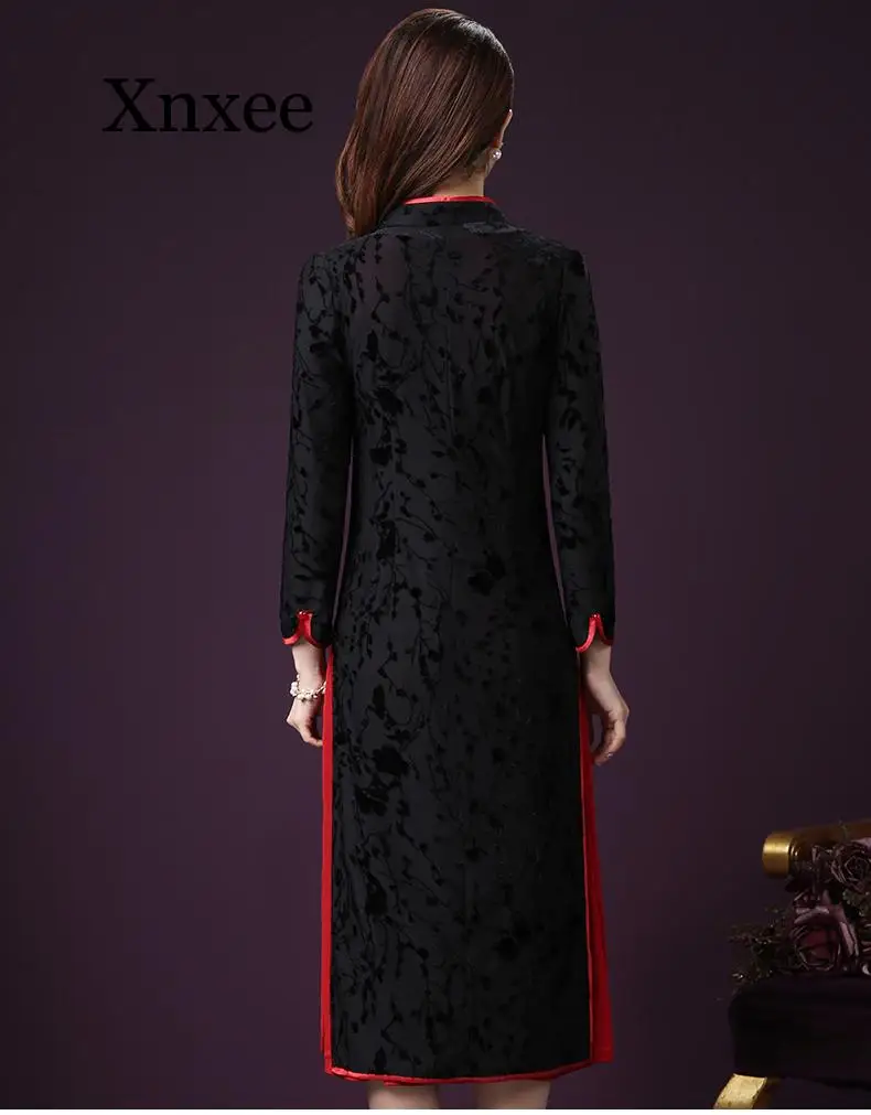 

Elegant autumn Women Fall Dress Suits Cotton Linen Two Piece Dress Set Elegant Lace Up Vintage Long Dress Female Plus Size red