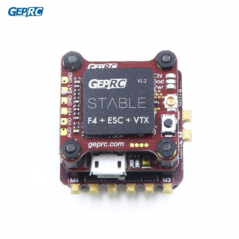 GEPRC стабильная F4 Mini Fly Tower Полетный контроллер Betaflight + 12a/20A BLHELI S 4 в 1 ESC 48 каналов 200