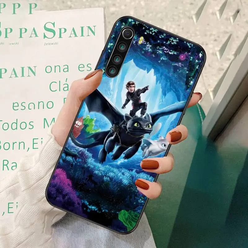 

How To Train Your Dragon Black Soft Phone Cases For Redmi 7 8 9 A K20 30 Pro Note 8 9 Pro 9s