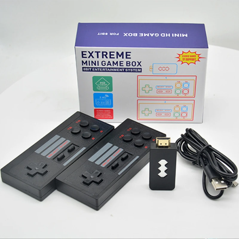 

Mini Wireless Handheld TV Video Game Console Build In 818 Classic Game 8 Bit Mini Video Console Support HDMI Output Game box