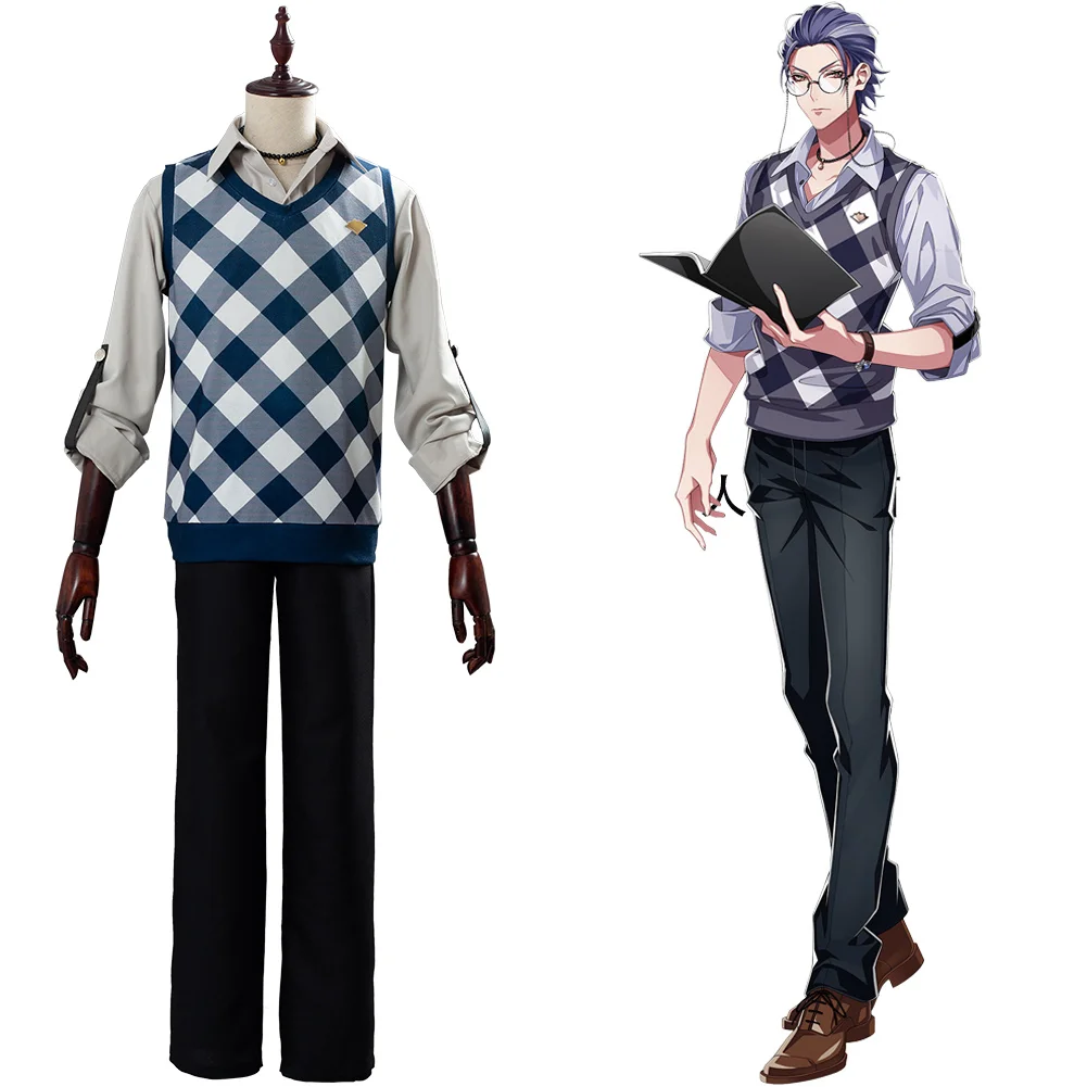 

Division Rap Battle DRB Rosho Tsutsujimori Costume Cosplay Hypnosis Mic WISDOM Outfit Women Men Halloween Carnival