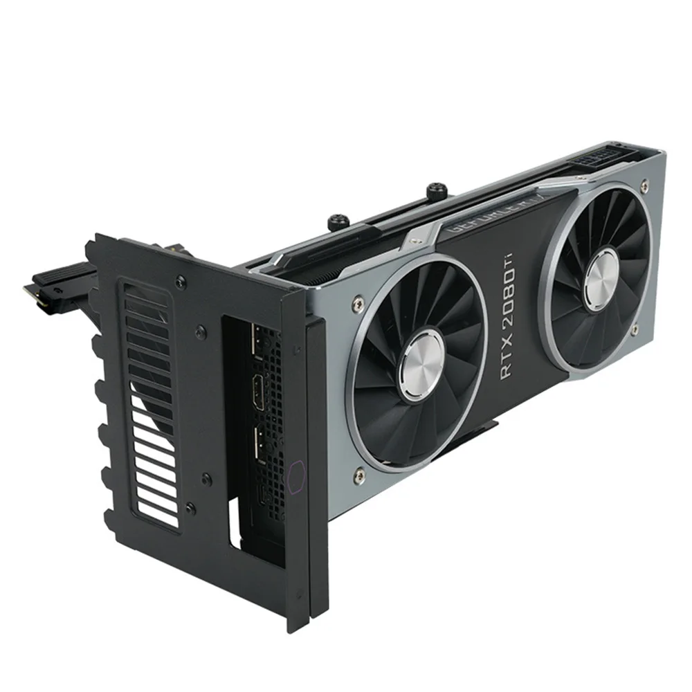 

Graphics Card Bracket Set Vertical Graphics Card Holder Kit 165mm PCI-E3.0 X16 Extension Cable for ATX PC Case