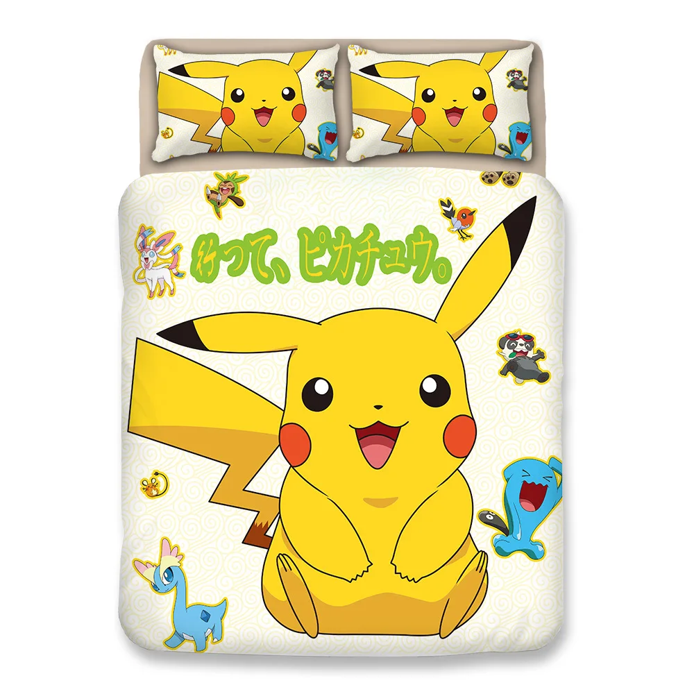 

Bedding Set Housse De Couette Camas Bed Jogo De Cama Ropa De Cama Conjunto Anime Cartoon Game Couettes moet chandon