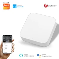 tuya zigbee 3 0 smart hub wireless gateway bridge smart life voice remote control zigbee devices works with alexa google home