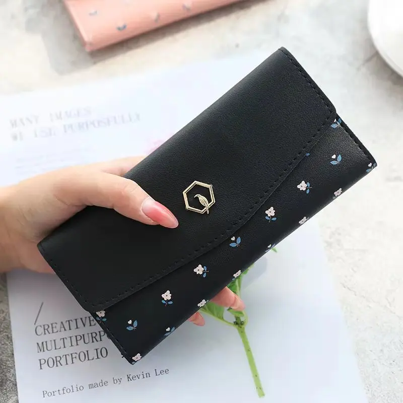 

Wallets Women Long Crown bird PU Leather Women Wallet Ladies Purse Female Wallets Money Bag Triangle fight Zipper Coin Purse 549