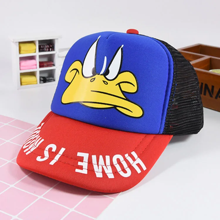 Оптовая продажа новая детская хлопковая бейсбольная шляпа с принтом утки на