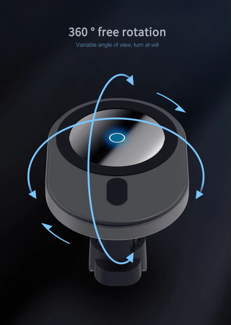

15W Wireless Car Charger Air Vent Mount Magnet Adsorbable Phone Car Holder For IPhone 12 12 Pro Max Mini Fast Wireless Charger