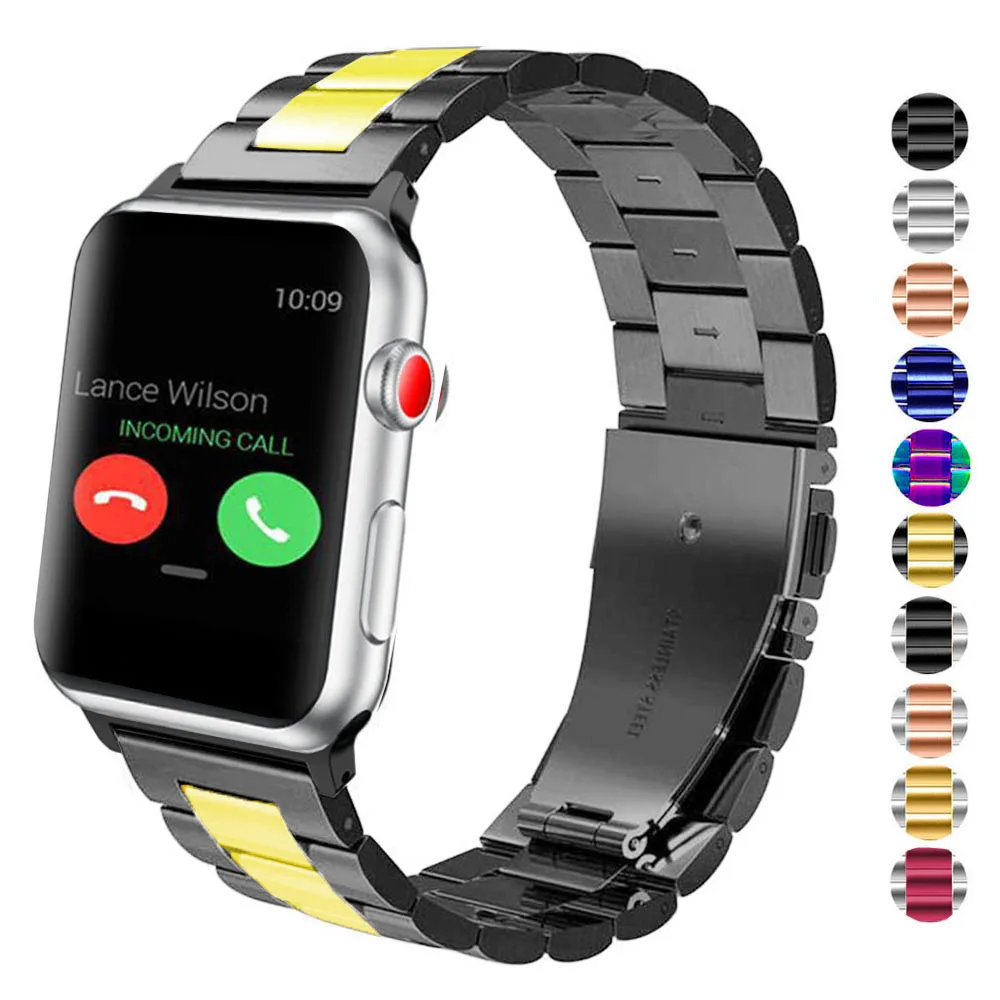 DEALELE Нержавеющая сталь ремешок для наручных часов Apple Watch серии 3/2/1 42 мм 38 версия