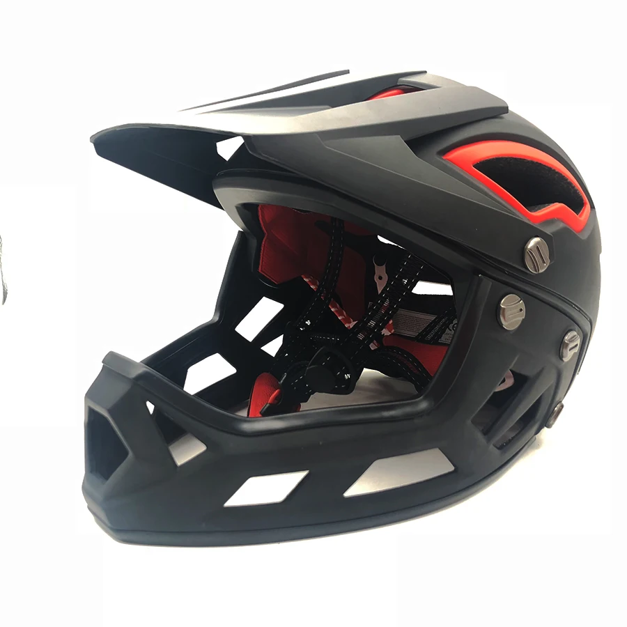 Велосипедный шлем классический мотоциклетный MTB DH гоночный мужской женский велосипедный шлем красный/серый мотоциклетный шлем для мотокросса для взрослых Полнолицевой велосипедный шлем