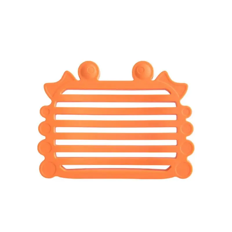 

Cartoon Sea Animal Hollow Drain Soap Pad Self Draining Dishes Soap Box Holder Storage Rack Non-slip Plate Bathroom Accessories