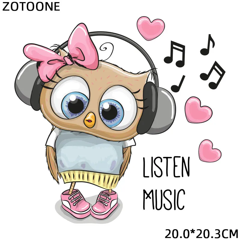 ZOTOONE вырезать мультфильм животных патч наклейки для одежды Железный На передачи
