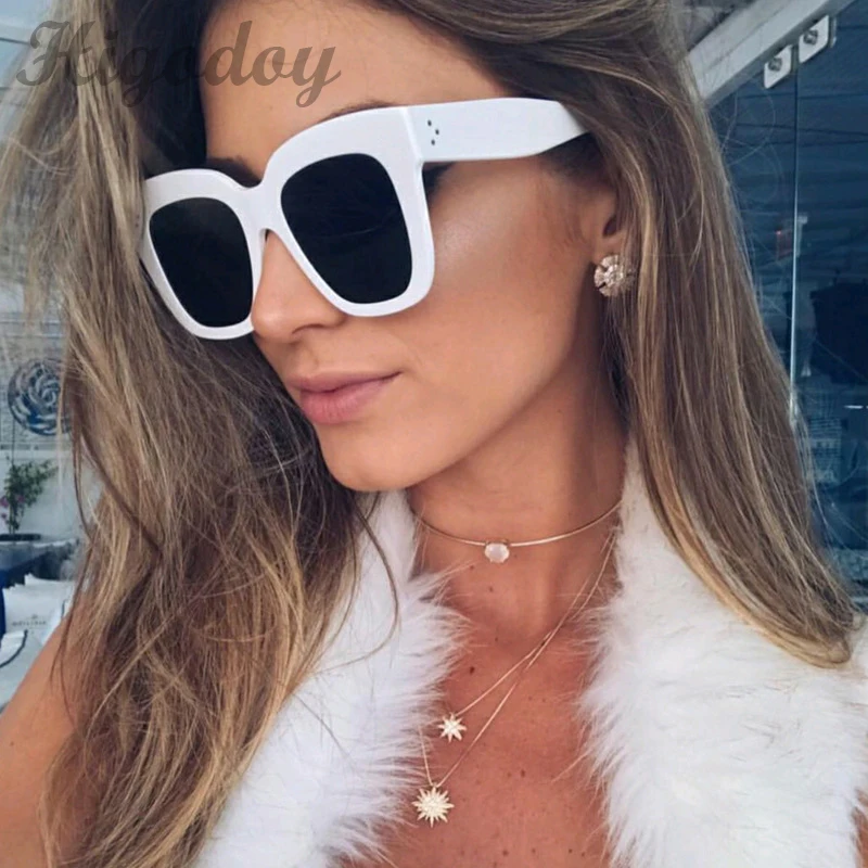 Higodoy солнцезащитные очки кошачий глаз для женщин и мужчин высококачественные