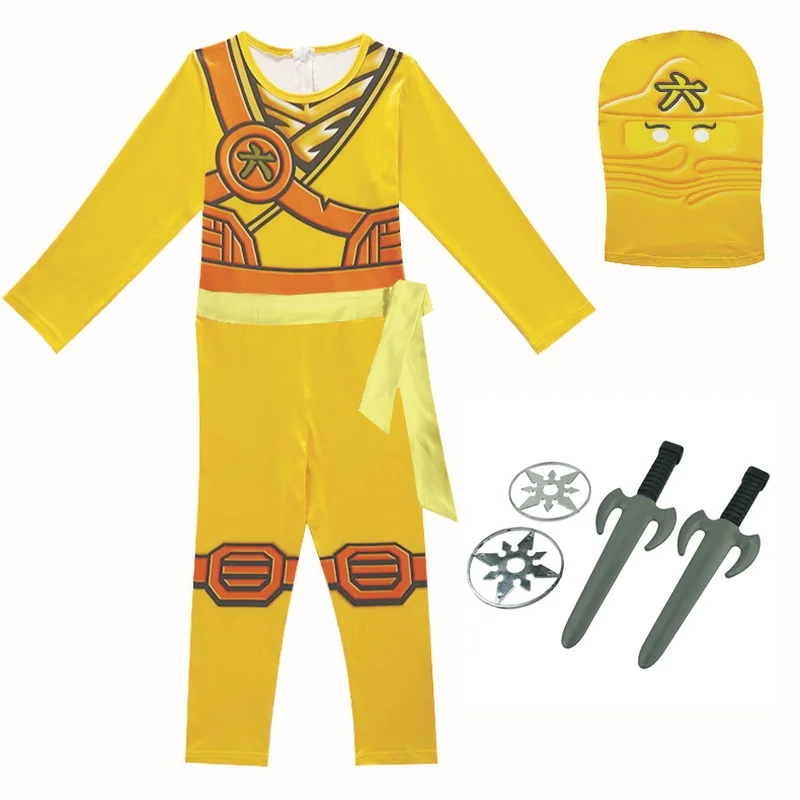 Ninjago Costumes Boys Girls Halloween Party Costume for Kids Christmas Suit Ninja Clothes Superhero Cosplay Clothing Sets | Детская