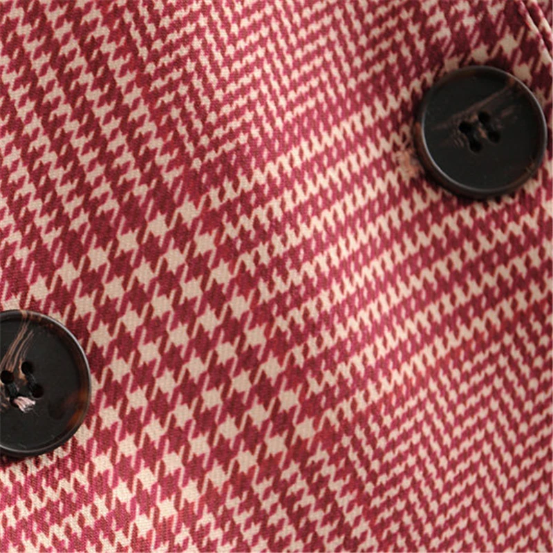 

New Fashion plaid pants suit women temperament business Interview long sleeve blazer and pant office ladies work wear M424