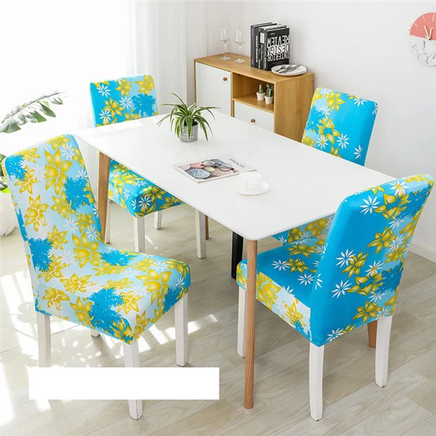 Чехол для обеденного стола большие эластичные чехлы на сиденья с принтом