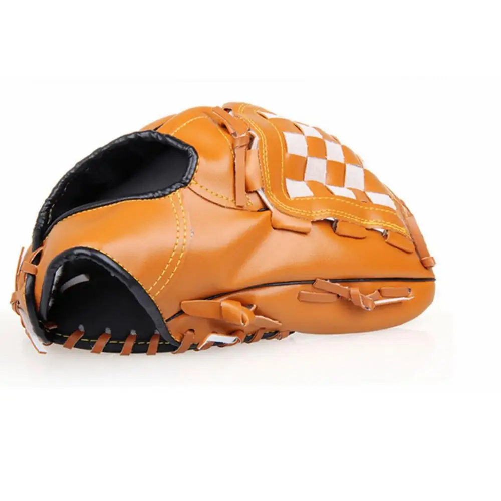 Бейсбольные перчатки Новые портативные темно коричневые прочные мужские