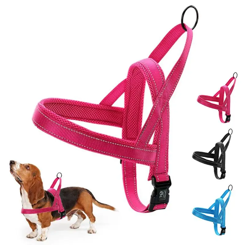 

Reflective Pet Harnesses Vest Nylon Dog Harness Soft Padded Walking Small Medium Large Dog Adjustable 2018#
