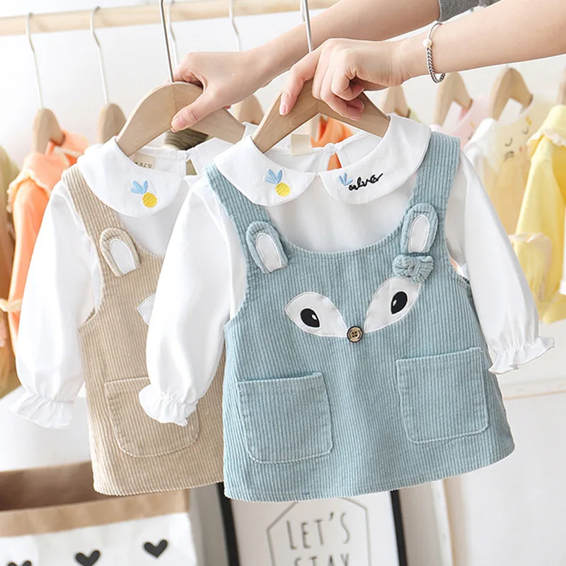 Девочки СЕЗОН весна-лето платье костюм 2020 новая Корейская версия детской одежды