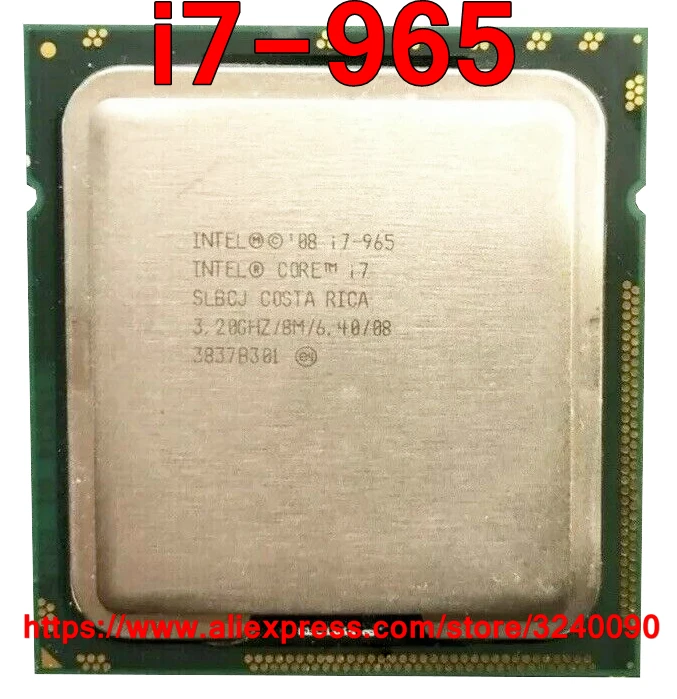 Intel Процессор Core i7-965 процессор i7 965 3,20 ГГц 8 м 4-ядрами разъем 1366 Быстрая Отправка товара