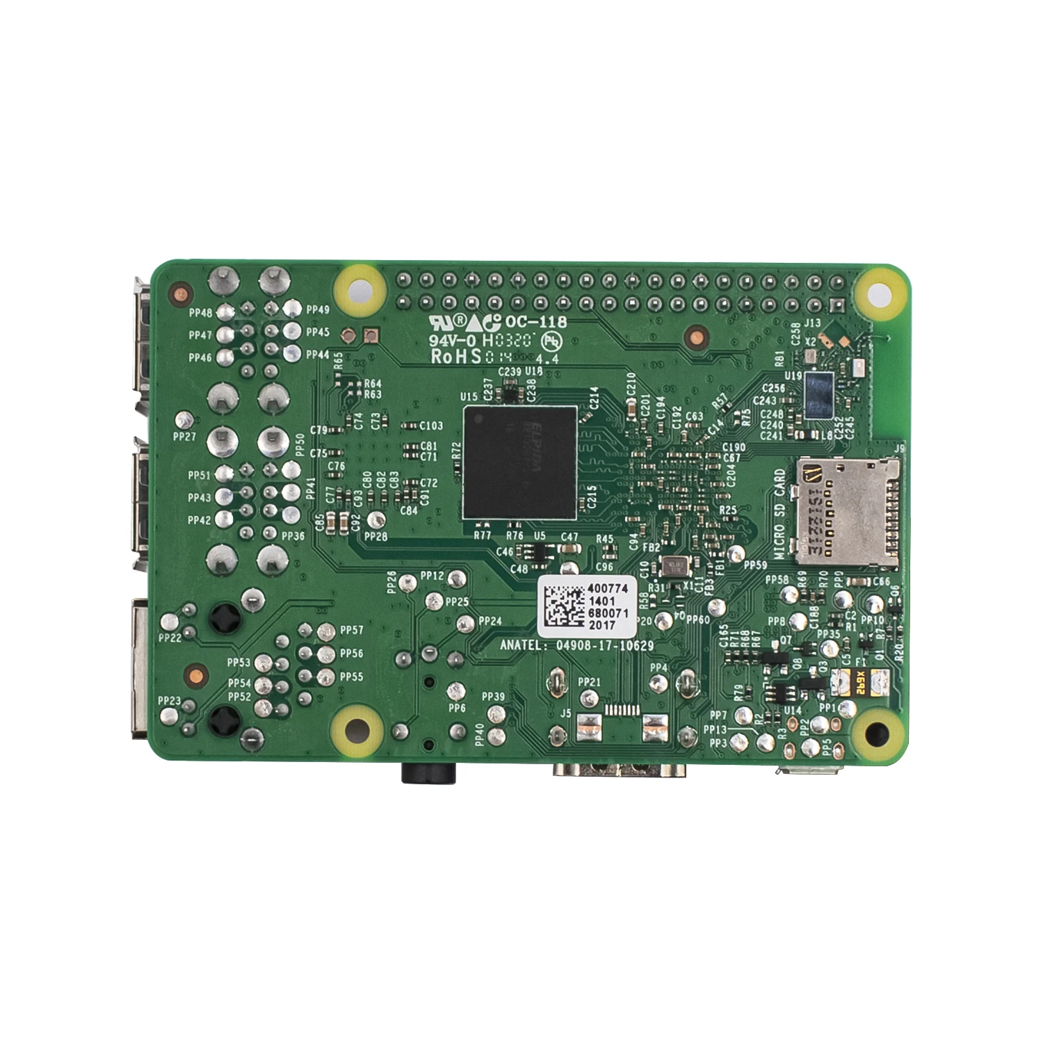 Raspberry Pi 3 Model B плата 1 Гб LPDDR2 BCM2837 четырехъядерный процессор с WiFi и Bluetooth версия 14 |