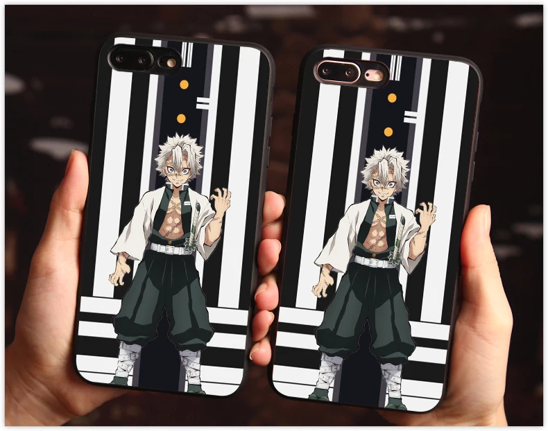 Чехол Kamado Nezuko Kimetsu no Yaiba для iphone X 7 XS XR 11 11Pro черный чехол из ТПУ Samsung S8 S9 S10