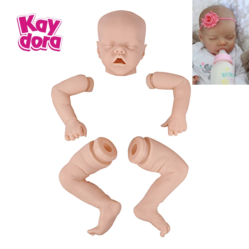

Kaydora Reborn Baby Doll 19 Inches Lifelike Newborn Sleeping Twin a Vinyl Unpainted Unfinished Doll Parts Diy Blank Doll Kit