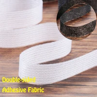 50mroll white black pa double sided web adhesive fabric iron on hem tape sewing roll interlining apparel clothes diy craft acce