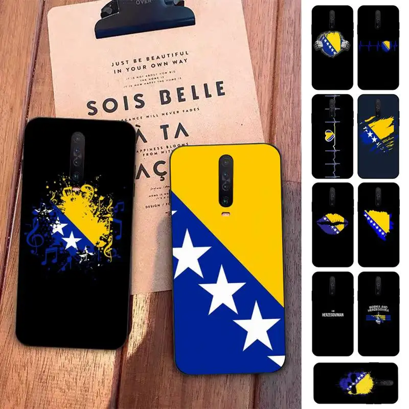 

FHNBLJ Bosnia and Herzegovina flag Phone Case for Redmi 5 6 7 8 9 A 5plus K20 4X S2 GO 6 K30 pro