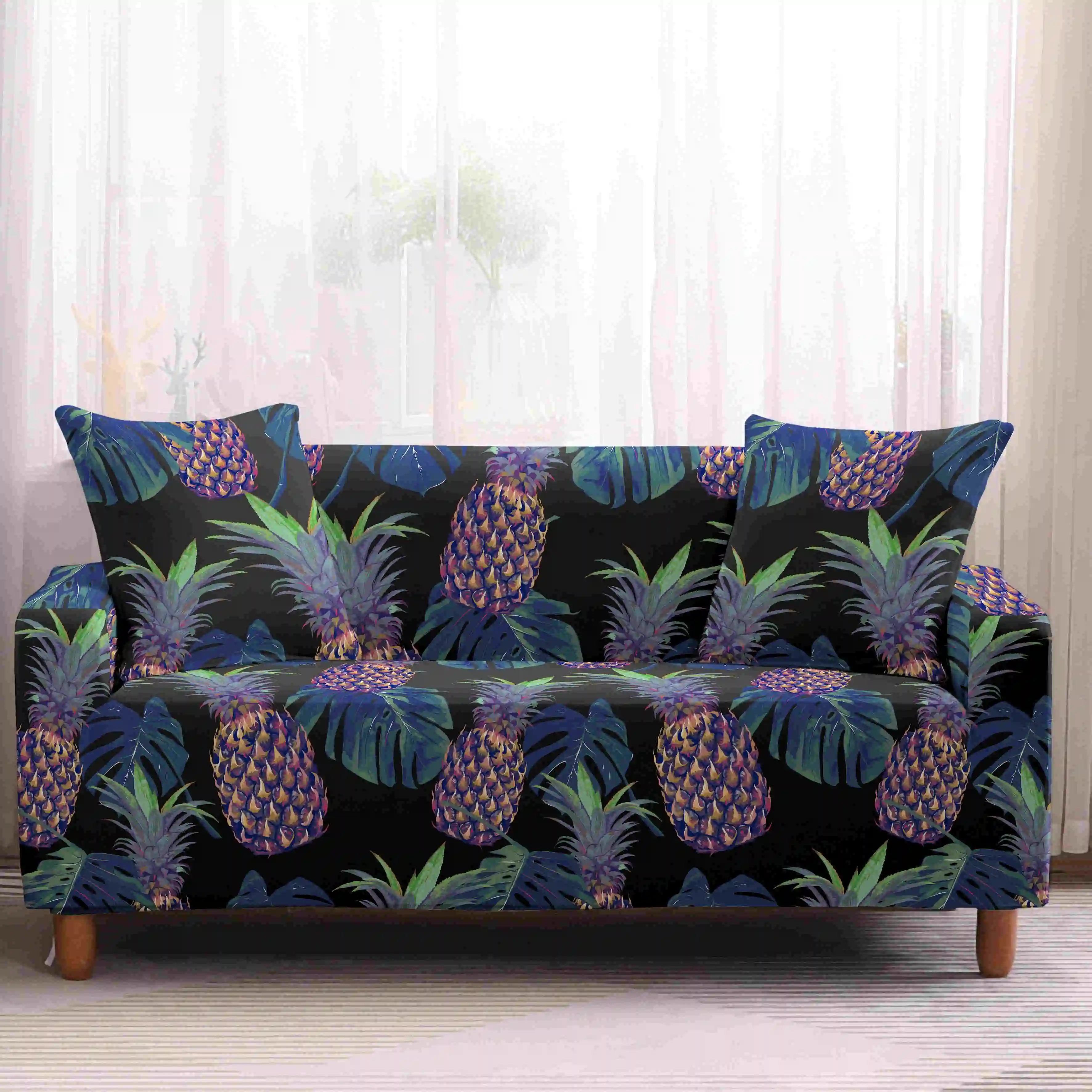 Homesky ананас для диванов эластичные L Форма кресло чехлов Гостиная 1/2/3/4-seater