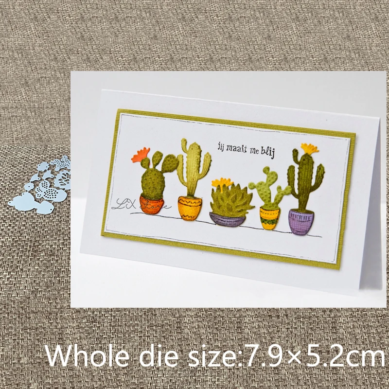 

XLDesign Craft Metal Cutting Dies stencil mold cactus plants decoration scrapbook Album Paper Card Craft Embossing die cuts