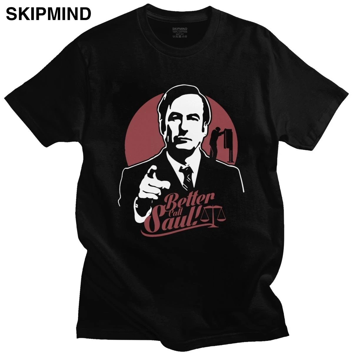 Ретро лучше звоните Солу футболка для Для мужчин хлопок Goodman драма правовые ТВ