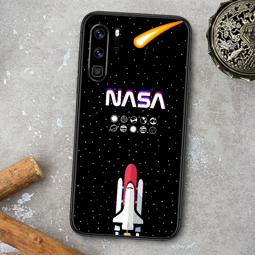 

NASAES Space Phone Case For Huawei P Mate Smart 10 20 30 40 Lite Z 2019 Pro black Back Pretty Cell Fashion Bumper Tpu Shell 3D