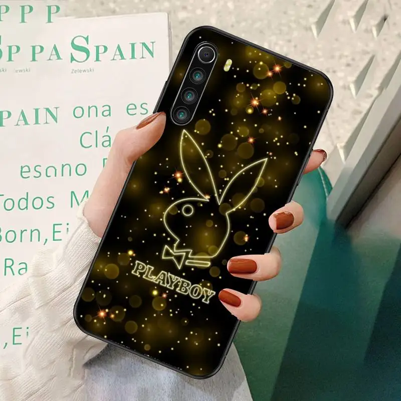

LJHYDFCNB Playboy Phone Case For Redmi 7 8 9 A K20 30 Pro Note 8 9 Pro 9s