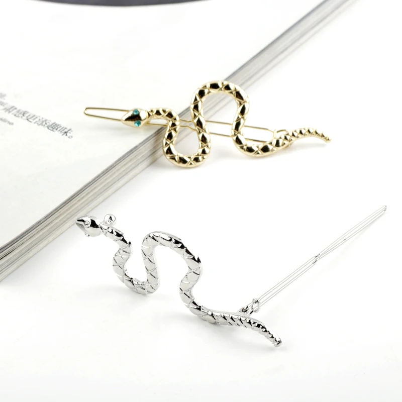 Модные Простые аксессуары для волос забавная металлическая маленькая