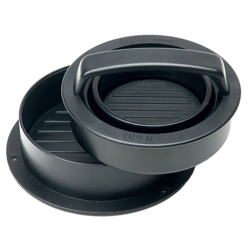 

Non-Stick 3 In 1 Stuffed Burger Press Hamburger Maker Plastic Beef Patty BBQ New