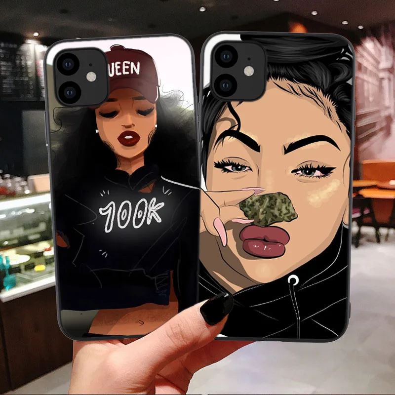 Мягкий чехол Melanin Poppin для iPhone 11 Pro Max черный силиконовый телефона из ТПУ с