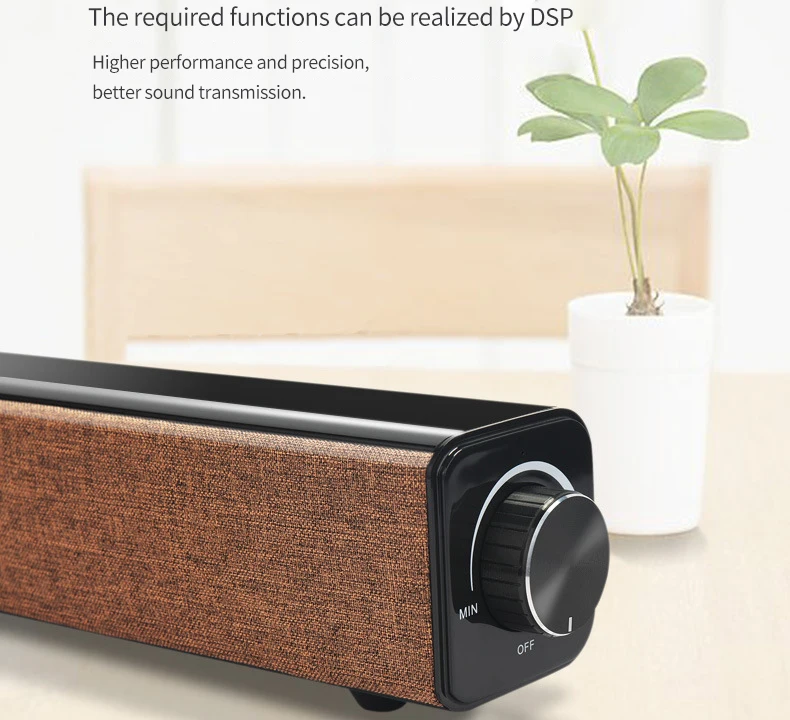 Boombox – haut-parleur Bluetooth avec caisson de basses, 20W, barre de son Rechargeable, pour télévision, Support TF Aux, pour ordinateur