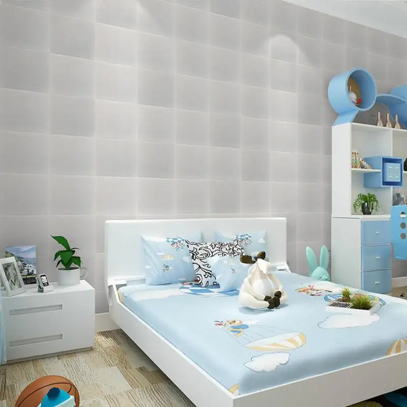 

30x30cm3D DIY Waterproof PE Foam Wall Sticker Anti-crash Self-adhesive Decal Home Living Room Bedroom Decor