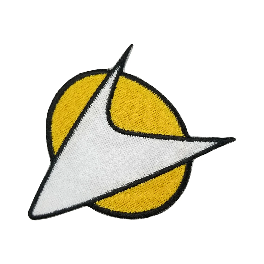 Желтая нашивка с вышивкой стрелы патч утюгом для куртки вышитые наклейки