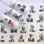 Красивые женские наклейки для ногтей для девушек художественные украшения слайдер клейкие водные переводные наклейки маникюрный лак аксессуары полированная фольга