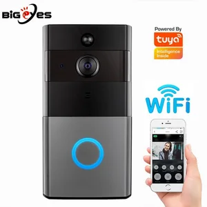 1080p tuya wifi video doorbell with motion detecttwo way intercom function tuya wireless video door phone hd camera with chime free global shipping