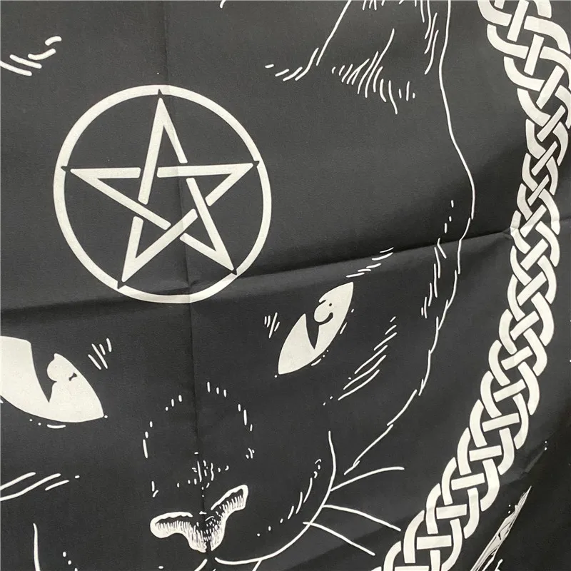 Черная Гобеленовая картина в стиле хиппи с рисунком Ведьмака мандала ручной