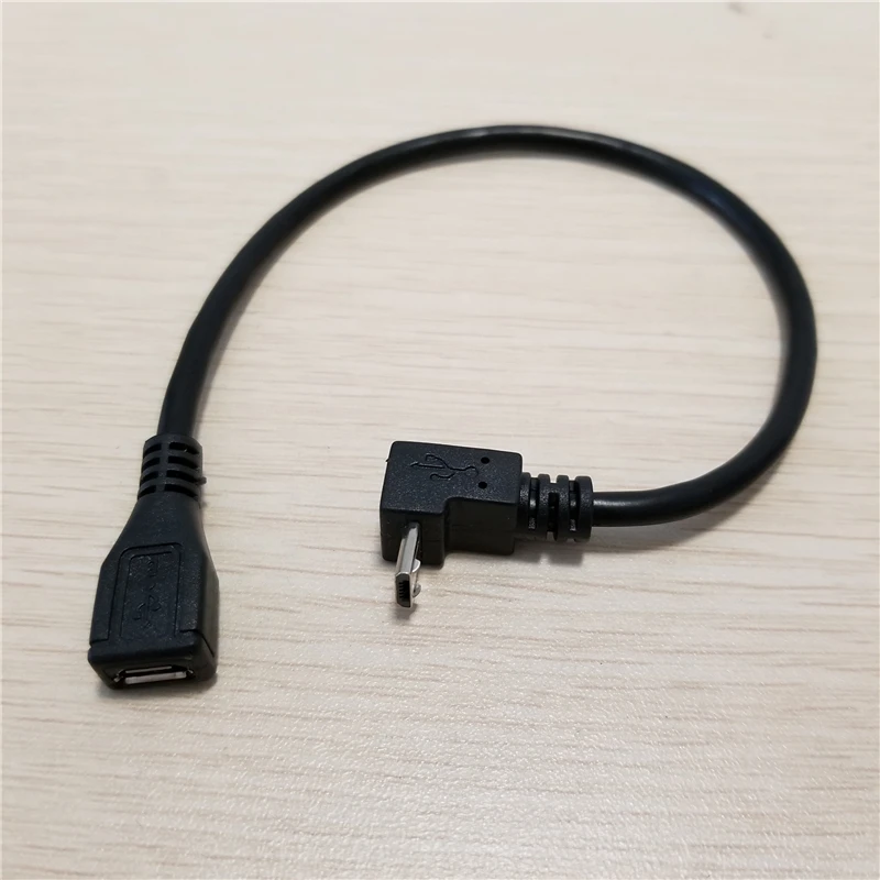 Микро USB B 5Pin вверх правый угол от мужского до женского расширения данных зарядный