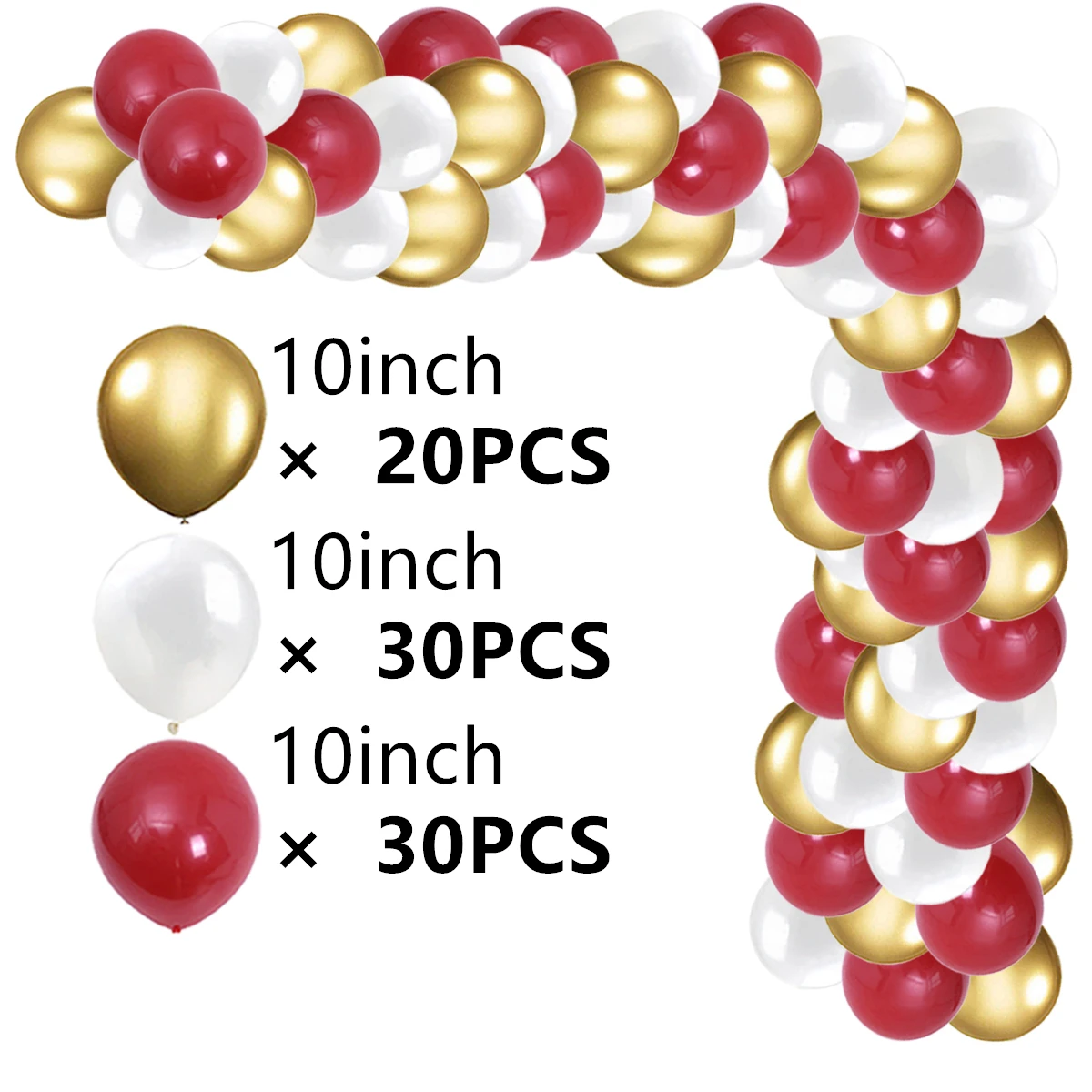 

Воздушные шары латексные красные с конфетти 10 дюймов 80 шт