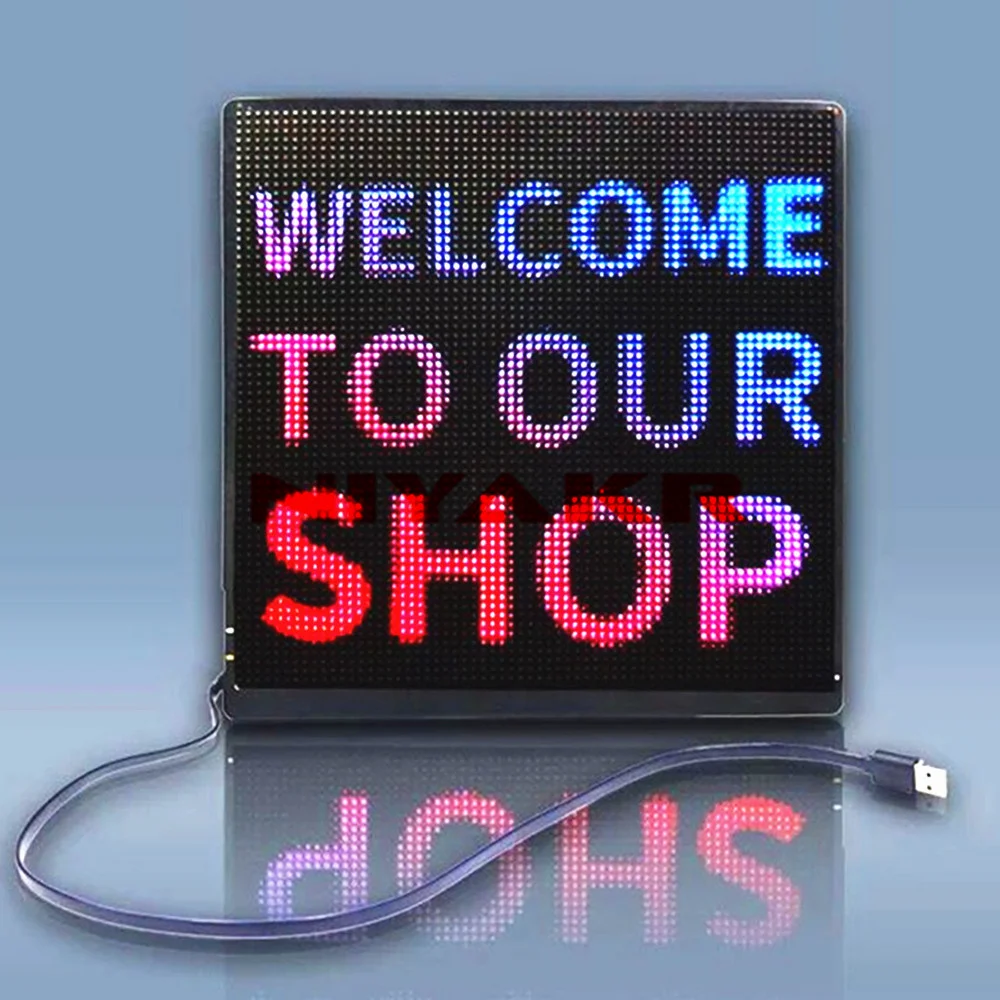 Цветной светодиодный рюкзак Динамический экран дисплей 3D умный |