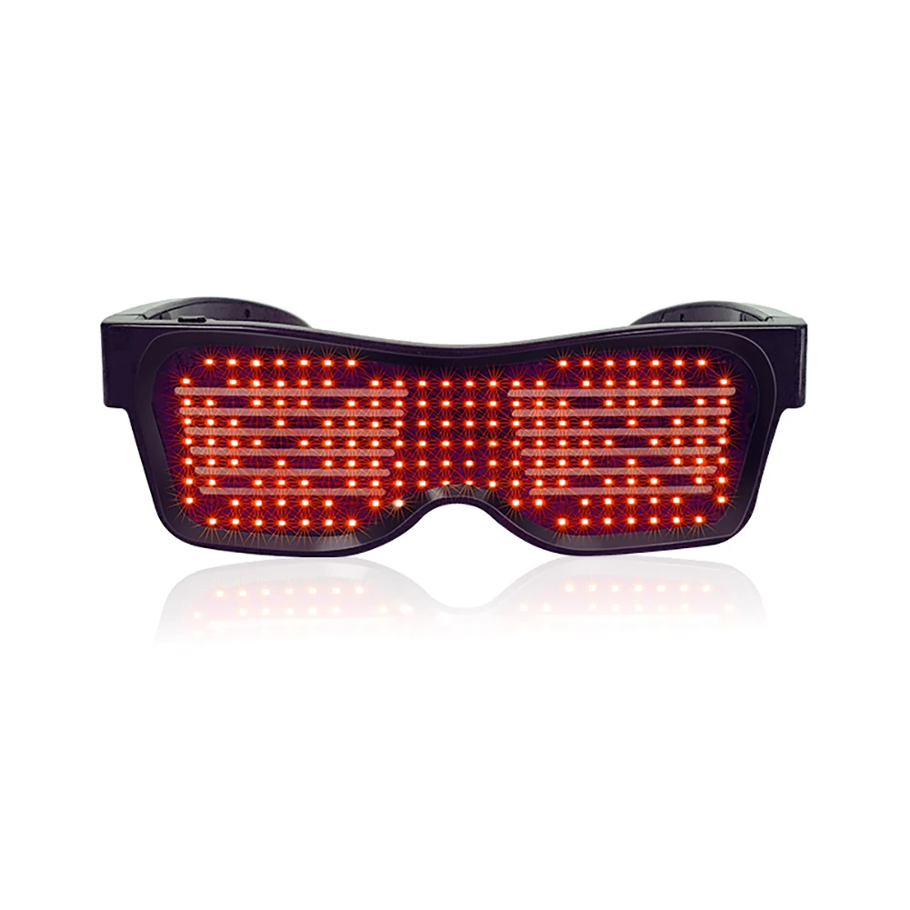 

Bluetooth LED Glasses 5 Color Light Glasses Rechargeable Glasses Dynamic glow for Birthday Party, Concert, Club New Design