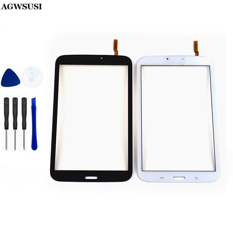 

100% протестированный черный/белый для Samsung Galaxy Tab 3 8,0 SM-T310 T310 SM-T311 T311 Передний сенсорный экран дигитайзер панель стеклянный датчик