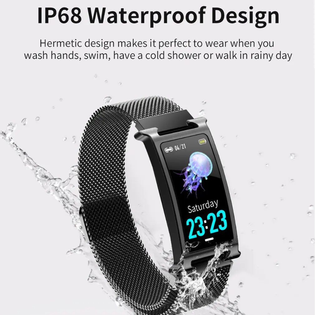 Смарт-часы F8 браслет с сердечком кислородный монитор кровяного давления трекер