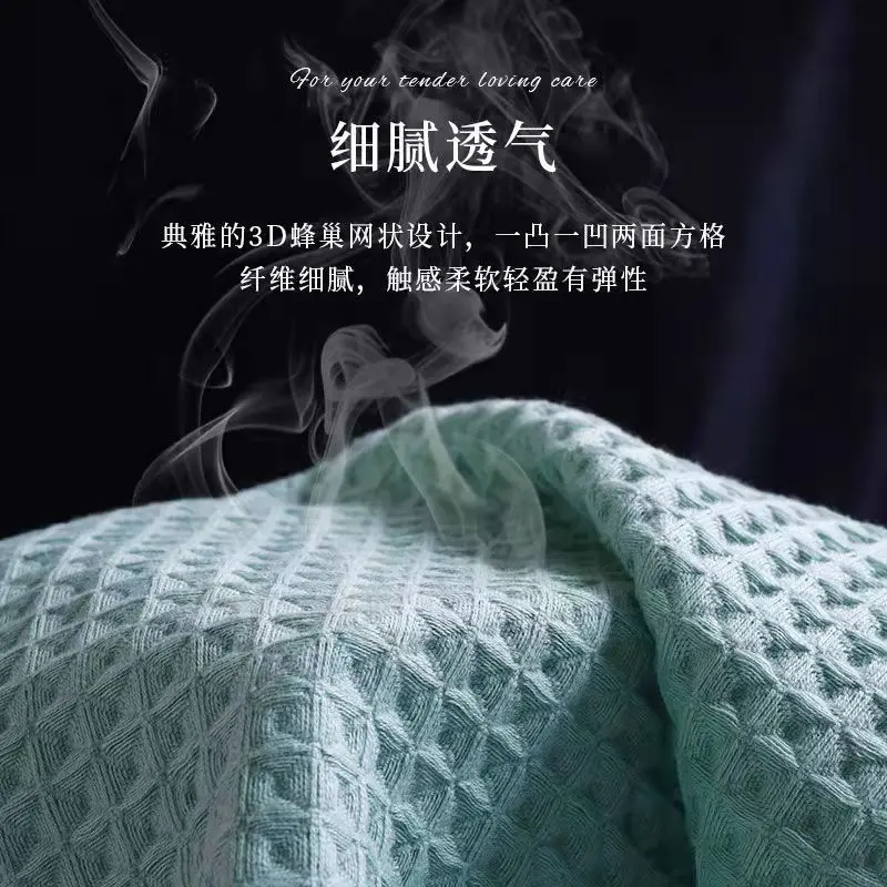 24 pcs luxury bath towel set for adults 100 cotton waffle towel strong water absorption high quality soft bathroom towels free global shipping